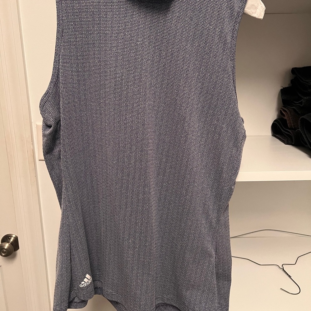 Adidas Navy Patterned Sleeveless Top